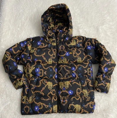 Adidas GS Down Fill Puffer Jacket Leopard Chain GD2502 HER STUDIO Women’s Sz XS - Image 1 of 4