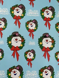 FROSTY THE SNOWMAN Christmas Wrapping Paper Large 50 Sq Ft - Picture 1 of 6