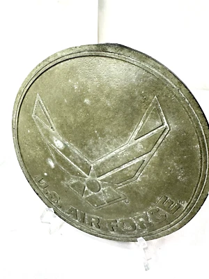 United States U.S. Air Force Stepping Stone 9.5" Hanging Plaque Congrete Round - Image 1 of 4