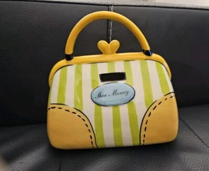 RARE, Vintage Ceramic Granny Handbag "Shoe Money" Coin Bank, Signed By Babs - Picture 1 of 17