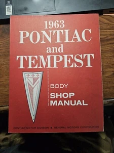 Genuine OEM 1963 Pontiac and Tempest Body Shop Service Manual  - Picture 1 of 13