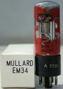 EM34 MULLARD Magic Eye Pin Key Made in Holland (Code - KM.5, A-17.51) - Picture 1 of 5