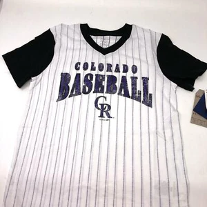 Colorado Rockies genuine merchandise MLB Throwback Shirt Youth Size Large  - Picture 1 of 8