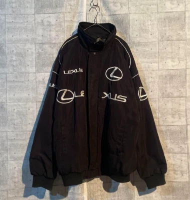 LEXUS Racing Blouson 90s Size XXL Color Black Length Approx. 28.7in JAPAN USED - Image 1 of 4