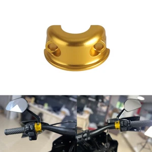 Abrazadera de percha de control de embrague/freno de aluminio dorado para Harley Dyna Street Bob 08-23 - Imagen 1 de 9
