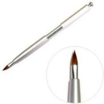 SWEET FACE MINERALS SILVER RETRACTABLE LIP BRUSH Liner Cosmetics Bare Face Makeup Gloss Lipstick