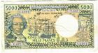French Polynesia 5000 Francs 2008 F (sig 11)