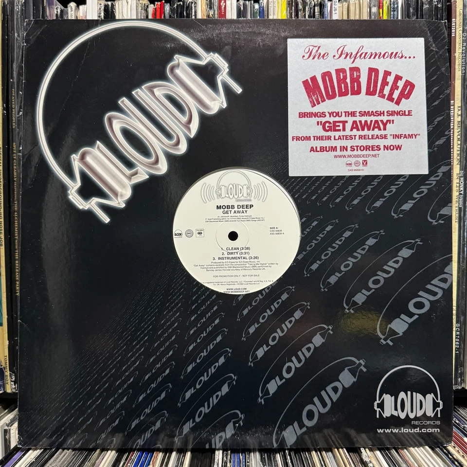 MOBB DEEP + EZ-ELPEE - GET AWAY (12")  2002!!!  RARE!!!  PRODIGY + HAVOC!!! - Image 1 of 1