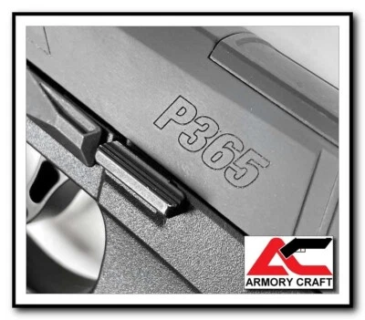 Armory Craft EXTENDED Slide Release Para Sig P365, P365XL, XMACRO, FUSÍVEL, Tacops - Imagem 1 de 4
