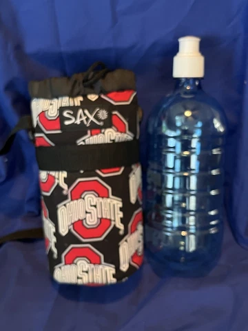 Ohio State Buckeyes bottle insulated  carrier with strap & bottle Cover