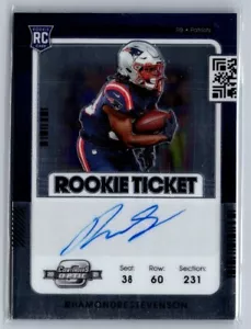 2021 panini optic contenders rookie ticket auto rhamondre stevenson patriots - Picture 1 of 1