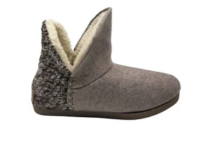 Rockport TruTECH Veda Womens Slipper Boots Taupe Gray Knit Size 5 - Picture 1 of 9