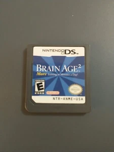 Brain Age 2: More Training in Minutes a Day (Nintendo DS, 2007) solo cartucho - Imagen 1 de 2
