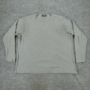Banana Republic Shirt Men XL Gray Thermal Wool Blend Crew Neck Long Sleeve Adult - Picture 1 of 10