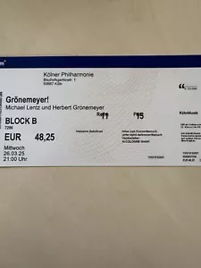 Grönemeyer und Lentz In Köln - Bild 1 von 1