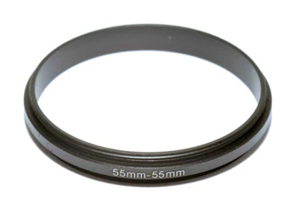 55mm-55mm Female to Female Internal Thread Adapter Coupling Ring 55-55  UK STOCK - Image 1 of 4