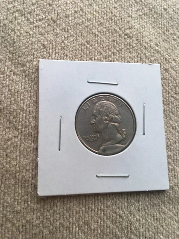 VERY RARE ! Coin  Washington Quarter 25 cents bad strike  MINT ERROR both sides Cover