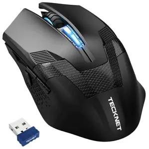 TECKNET - Raptor Prime 8 Button 4800dpi Wireless Gaming Mouse, Black - Picture 1 of 5