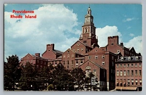 Providence Rhode Island RI County Courthouse Main Street Postcard 1950s - Picture 1 of 2