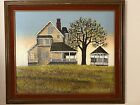 Vintage H. Hargrove Oil Painting Old Farmhouse And Gazebo