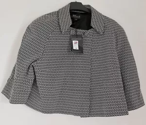 Fabelhafte BRUCE OLDFIELD kurze formelle Jacke schwarz/weiß GR.14 UVP 180€ NEU - Bild 1 von 4