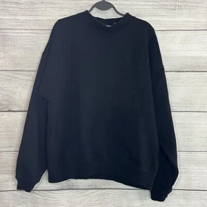 VINTAGE Le Coq Sportif Men's Paneled Sweatshirt Spell Out Logo Black Sz. X-Large - Picture 1 of 13