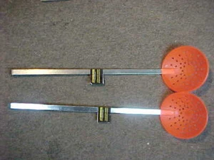 2 NUEVOS Skimmer Flexible Pesca en Hielo SCOOPER cuchara PLÁSTICO ALUMINIO 5"" 16"" - plantillas* - Imagen 1 de 5