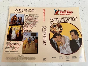 Superdad - Sample VHS Video Sleeve - UK Disney - Imagen 1 de 1