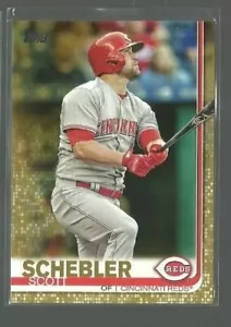 2019 Topps Gold #218 Scott Schebler 0698/2019 (ref 68413) - Picture 1 of 1