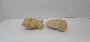 Lote de 2 rocas de cristal de cuarzo druzy sin abrir - Imagen 1 de 4