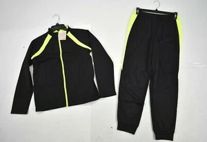 Jumping Beans Kids Boys Black Full Zip Jacket Pull On Joggers Activewear Set 12 - Picture 1 of 9