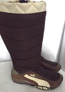 Women's PUMA Insulated Vintage Y2K Archive Gorpcore Avant Brown Beige Boots 7.5 - Picture 1 of 4