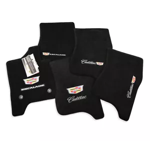 Cadillac ESCALADE Front Floor Mats - Ebony - Jet 2007-2025 Premium 32oz Quality - Picture 1 of 46