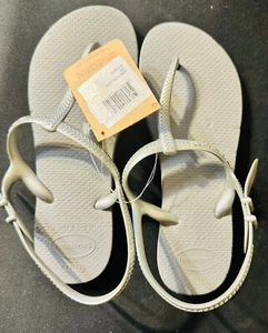 Havaianas Slim Cool Gray Flip Flops / sandle Size 4/5 | EUR 37/38 | Authentic - Picture 1 of 2