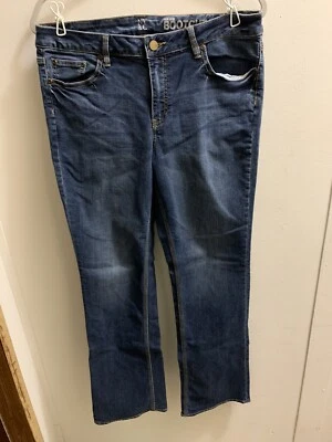 Pantalones de mezclilla NY&C talla 14 cintura 38” entrepierna 32” corte bota tiro bajo curvilíneo Foto 1 de 4
