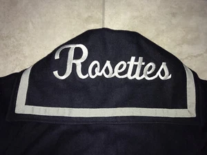 Vintage NEFF ROSETTES Cheer Cheerleader Spirit Varsity Letterman Jacket USED MED - Picture 1 of 11