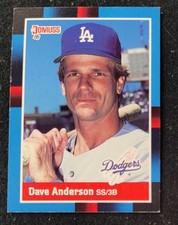 1988 Donruss Baseball Card #475 Dave Anderson Los Angeles Dodgers 