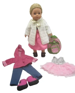 Muñeca Gotz Pottery Barn Kids Allie Desnuda 18" Cabello Rubio Enraizado Vinilo Paño Cuerpo - Imagen 1 de 23