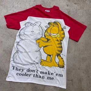Vintage 70s Garfield They Don't Make 'Em Cooler Than Me 1978 Raglan Tee Fits XL - Bild 1 von 7