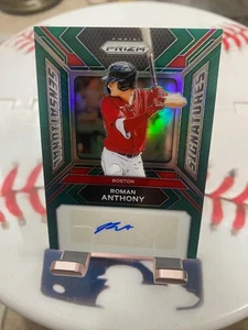 ROMAN ANTHONY 2024 SENSACIONAL FIRMAS AUTÓGRAFO PANINI PRIZM NOVATO AUTOMÁTICO GRN - Imagen 1 de 4