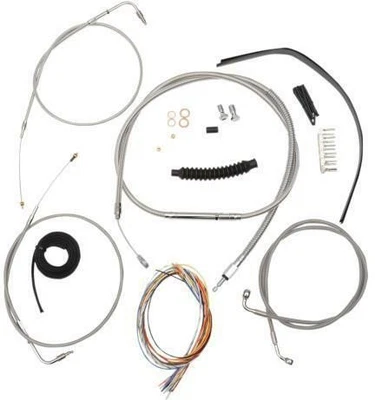 Kit completo de cable/freno y amplificador de manillar LA Choppers línea de embrague/cable - Foto 1 de 3