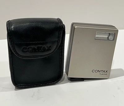 Contax TLA140 Shoe Mount Flash For G1 G2 TLA 140 - W/ Case - Near Mint - Tested - Image 1 of 4