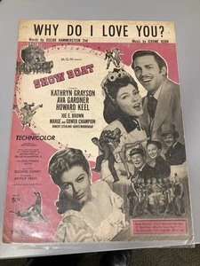 M AVA GARDNER Movie Musical Sheet Music SHOW BOAT ‘How Do I Love You?’ - Picture 1 of 1