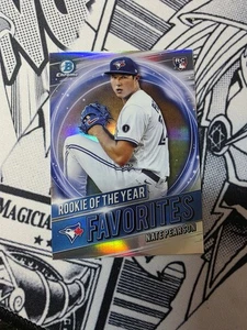 2021 Bowman Chrome Nate Pearson RC Rookie of the Year Favorites RRY-NP Blue Jays - Picture 1 of 2