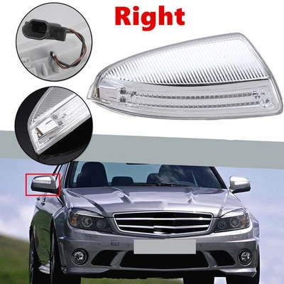 Right Wing Mirror Indicator Turn Signal Light for Mercedes C Class W204 2007-11 - Image 1 of 4