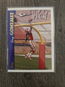 1997 Topps Tony Gonzalez #414 Rookie RC Draft Pick Kansas City Chiefs  - Bild 1 von 2
