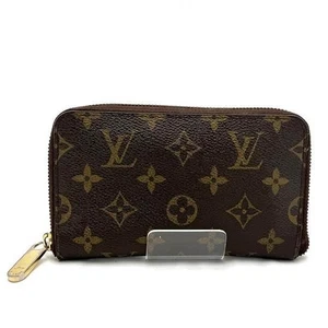 Louis Vuitton Monogram Zippy Compact Wallet M40499 Brown Bifold Used Unisex - Picture 1 of 9