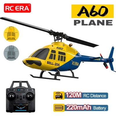 RC ERA A60 4CH BELL 206 Helicopter 1/42 Optical Flow Positioning 2.4G 6Axis Gyro - Image 1 of 4
