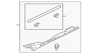 Cubierta de repisa de guardabarros genuina Honda 74107-TVA-A00 Foto 1 de 2