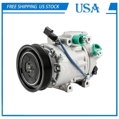 Compresor de aire acondicionado con embrague para 19 Hyundai Santa Fe XL 2014-15 Kia Sorento 3,3 L Foto 1 de 4